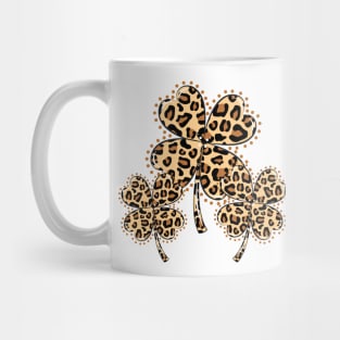 Trio Leopard Shamrock Mug